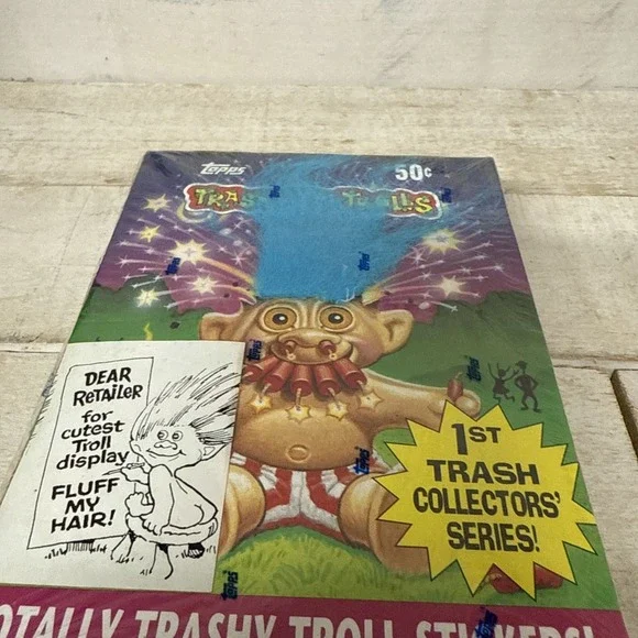 TOPPS TRASH CAN TROLL STICKERS 1992 BOXSEALED 1ST SERIES36 PACKS NOS